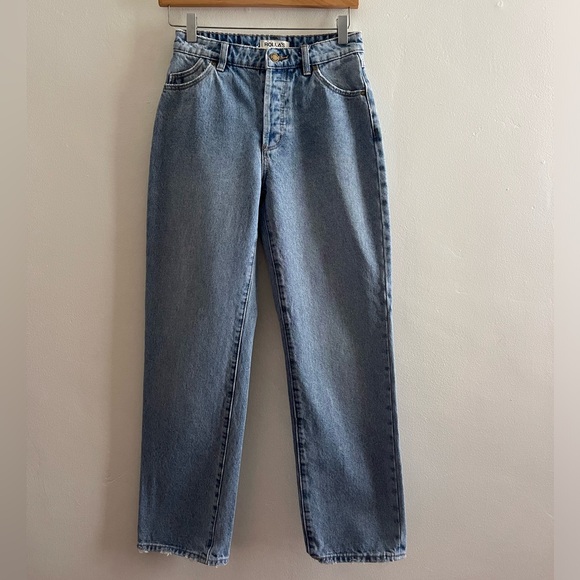 ROLLA’S Size 24 Classic Straight High Rise Regular Fit Denim Jeans - Picture 4 of 16